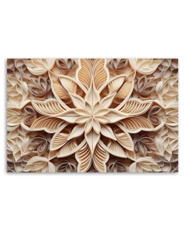 Dekoratives Leinwandbild - Wohnzimmerbild - Blumen 3d | Feeby