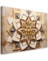 Obrazy do sypialni na ścianę - AI Kwiaty mandala 3D | FEEBY