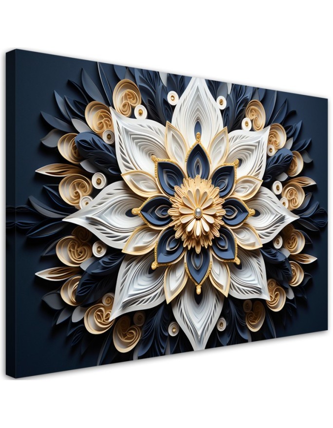 Leinwanddruck - AI Blumen 3D | Feeby