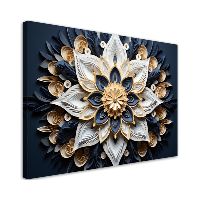 Leinwanddruck - AI Blumen 3D | Feeby