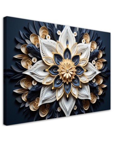 Leinwanddruck - AI Blumen 3D | Feeby