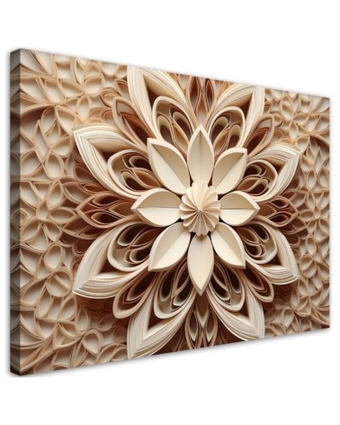 Leinwandbild - Abstraktion Blume 3d | Feeby