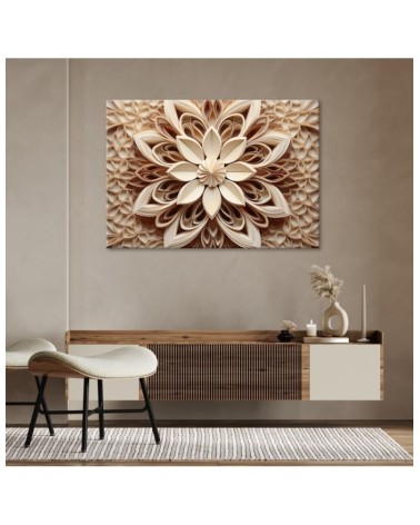 Leinwandbild - Abstraktion Blume 3d | Feeby