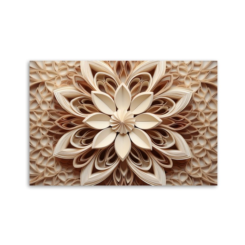 Leinwandbild - Abstraktion Blume 3d | Feeby