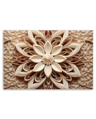 Leinwandbild - Abstraktion Blume 3d | Feeby