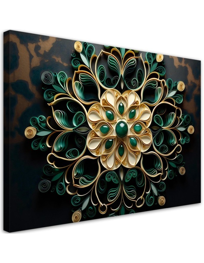 Leinwandbild - Abstrakter Diamant | Feeby