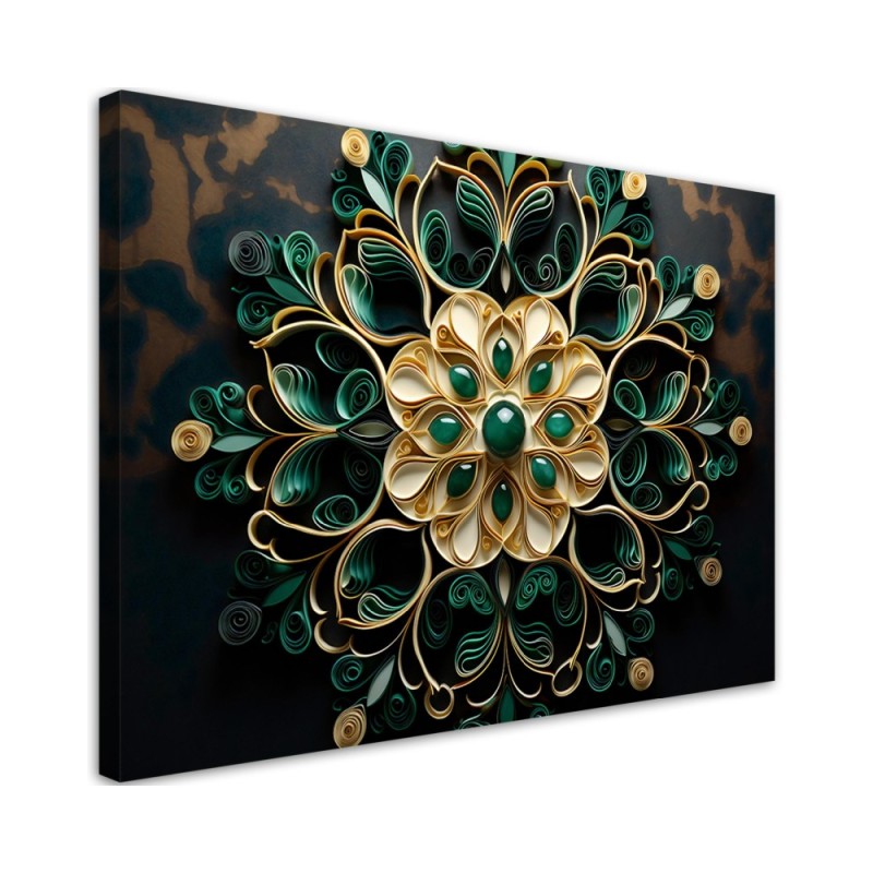 Leinwandbild - Abstrakter Diamant | Feeby