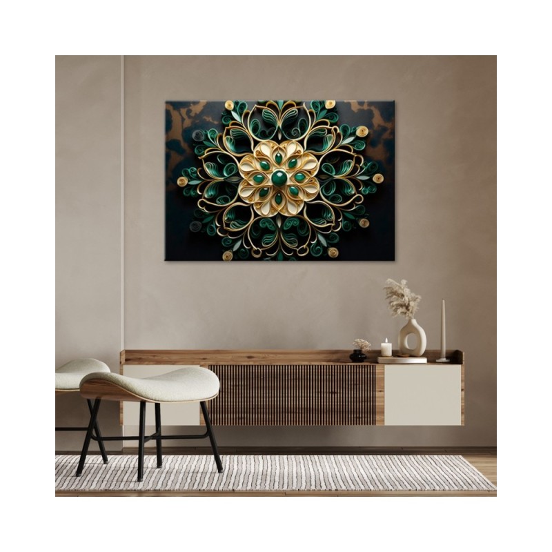 Leinwandbild - Abstrakter Diamant | Feeby