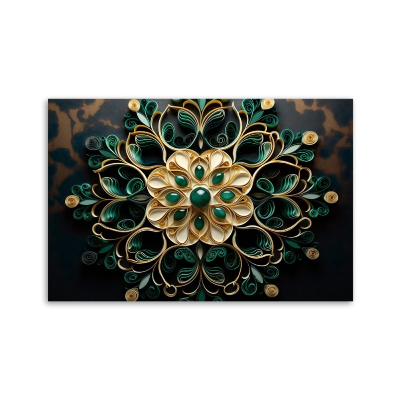 Leinwandbild - Abstrakter Diamant | Feeby