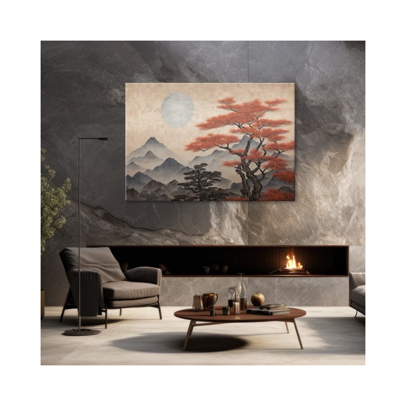 Modernes Wandbild - Berglandschaft | Feeby