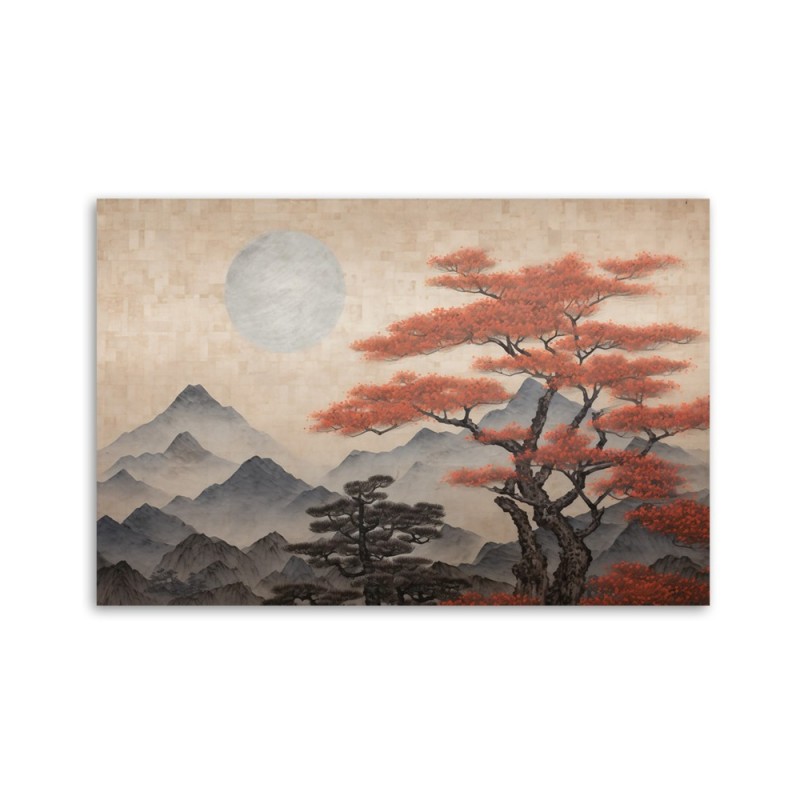 Modernes Wandbild - Berglandschaft | Feeby