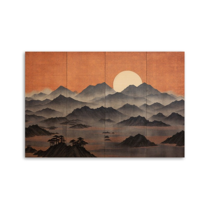 Obraz nowoczesny do salonu - Krajobraz górski 3d | FEEBY