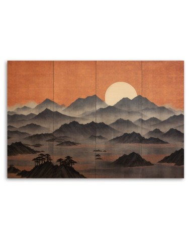 Obraz nowoczesny do salonu - Krajobraz górski 3d | FEEBY