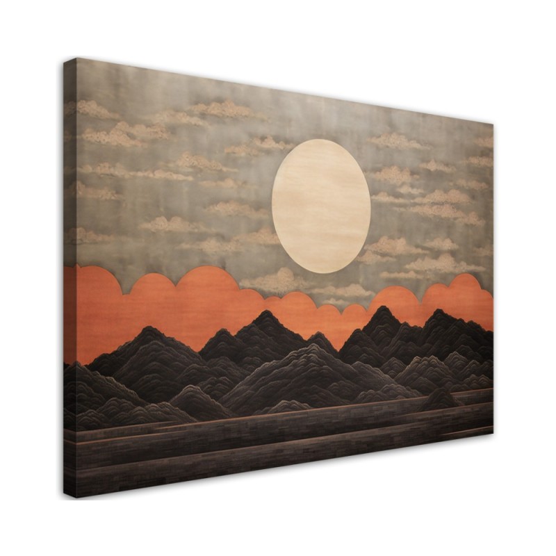 Leinwanddruck - Sonnenuntergang Japan | Feeby