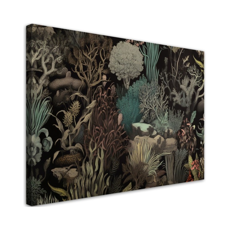 Leinwandbild - Korallenpflanzen im Meer | Feeby