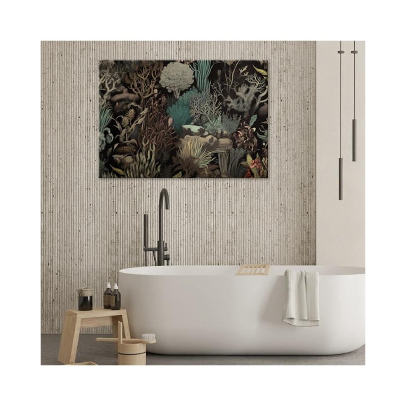 Leinwandbild - Korallenpflanzen im Meer | Feeby