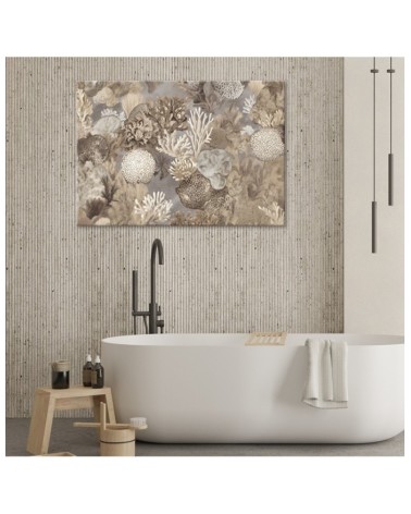 Leinwandbild modern - boho AI - Meerestiere und Pflanzen | Feeby