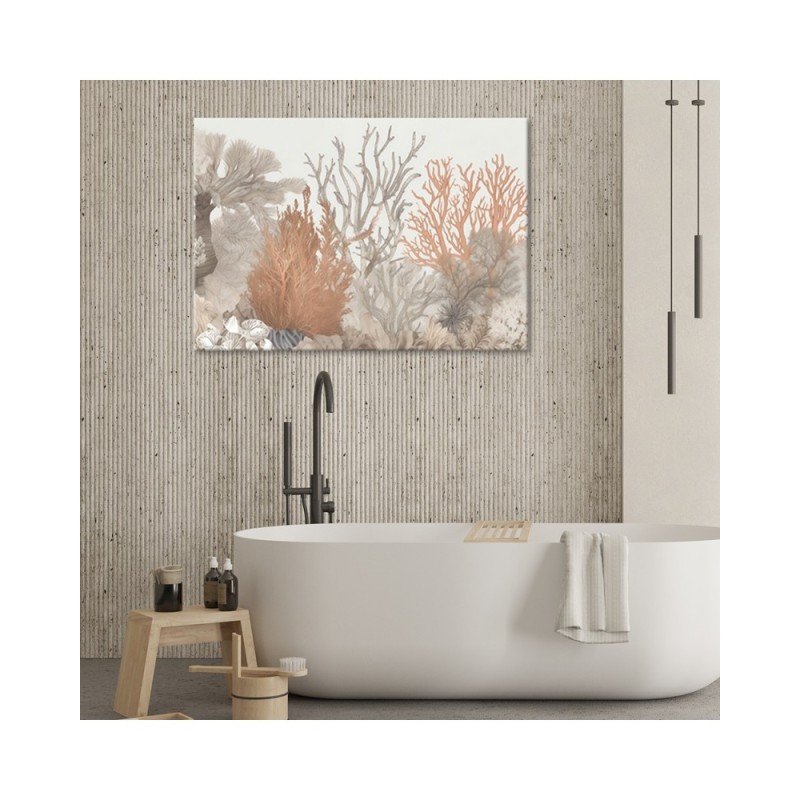 Leinwandbild - Boho beige - Meerespflanzen | Feeby