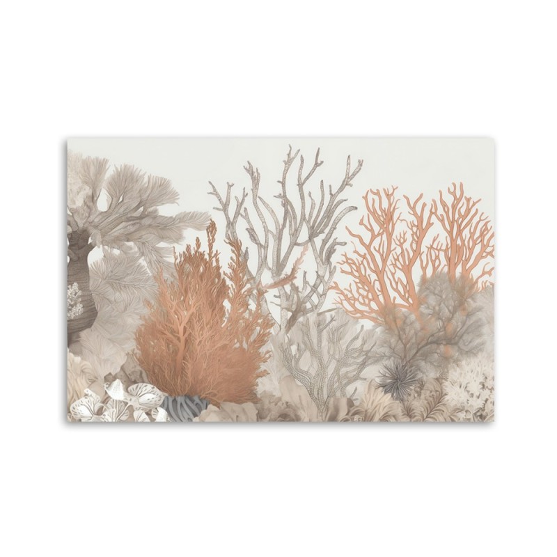 Leinwandbild - Boho beige - Meerespflanzen | Feeby