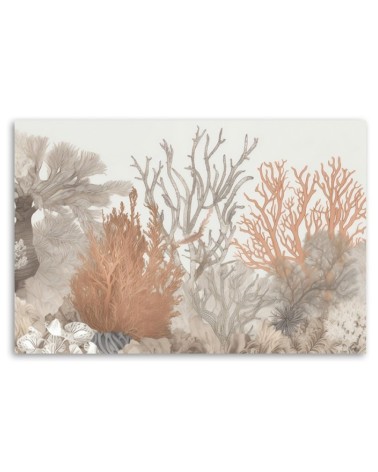 Leinwandbild - Boho beige - Meerespflanzen | Feeby