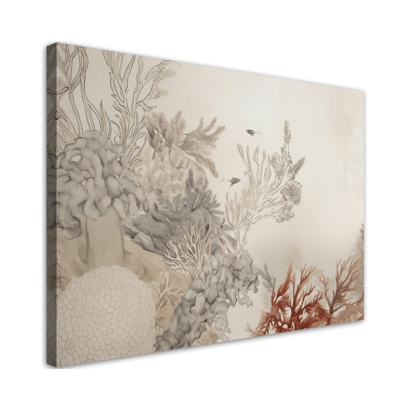 Bild - für das Wohnzimmer boho - Meeresfische und Pflanzen | Feeby