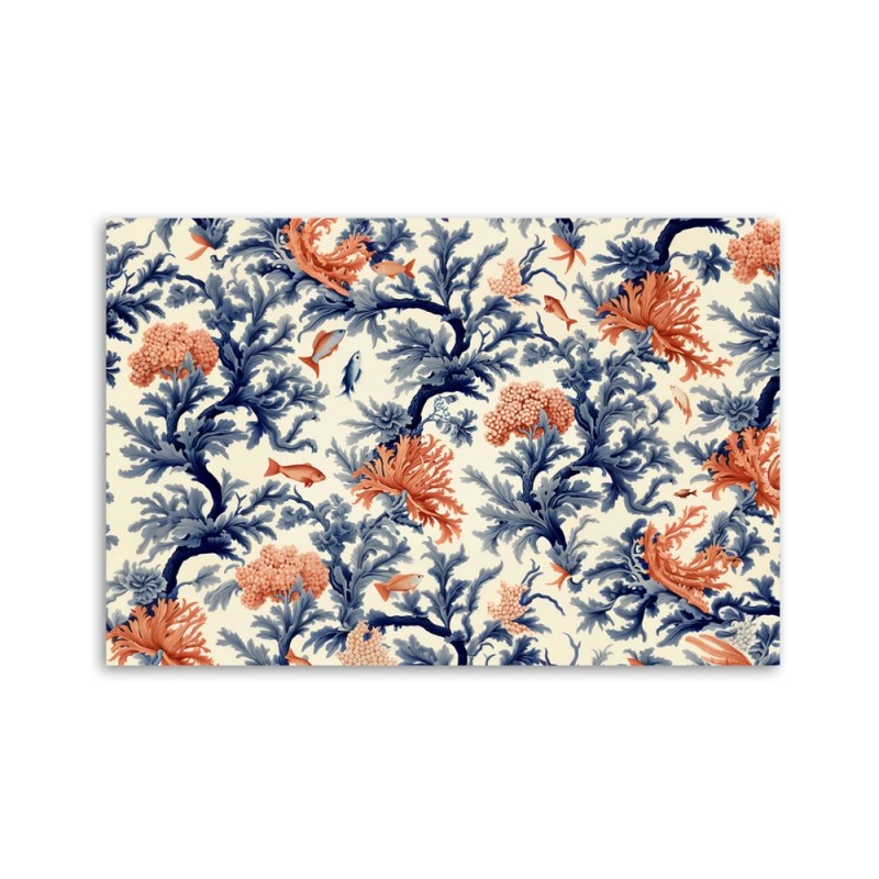 Dekoratives Leinwandbild - Korallen und Fische | Feeby