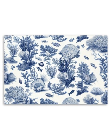 Leinwandbild - für das Bad - Meerestiere und Pflanzen | Feeby