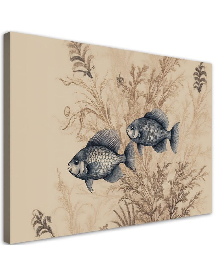 Bild - Wohnzimmerbild - Rubin auf beigem Hintergrund | Feeby