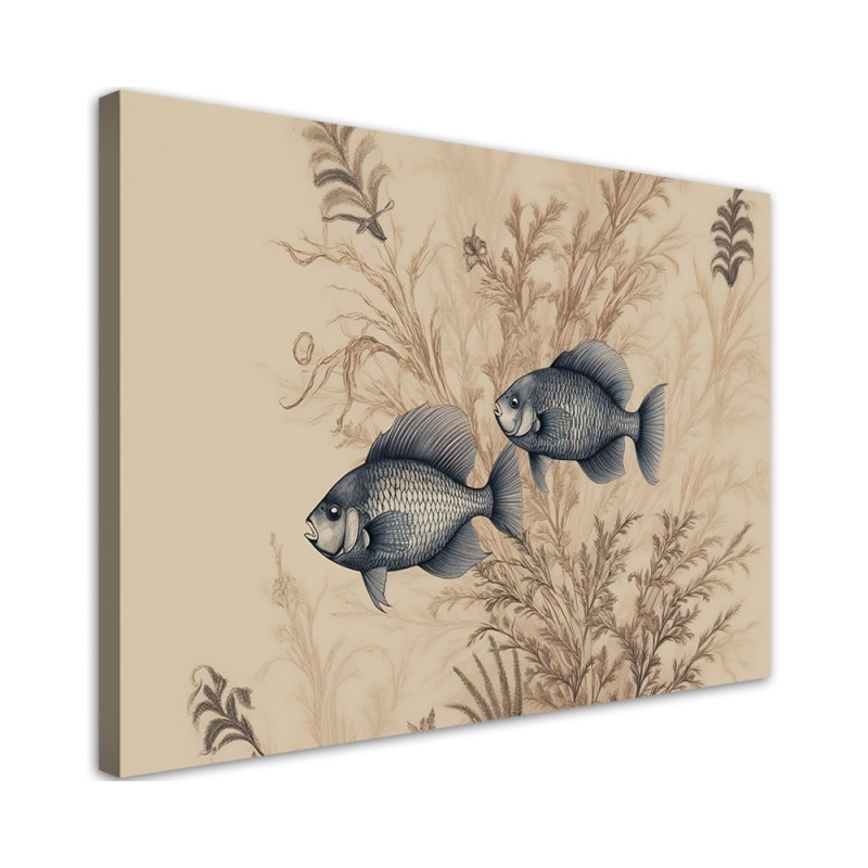 Bild - Wohnzimmerbild - Rubin auf beigem Hintergrund | Feeby