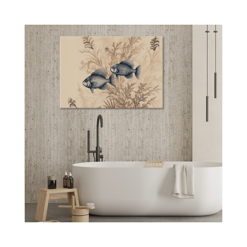 Bild - Wohnzimmerbild - Rubin auf beigem Hintergrund | Feeby