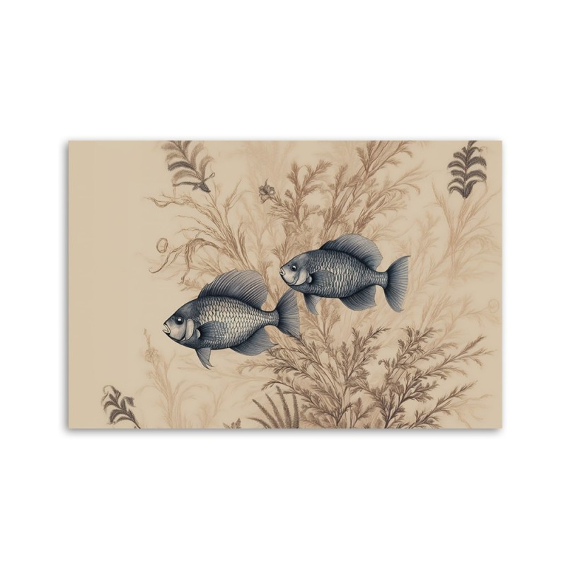 Bild - Wohnzimmerbild - Rubin auf beigem Hintergrund | Feeby