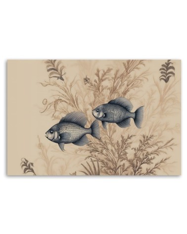 Bild - Wohnzimmerbild - Rubin auf beigem Hintergrund | Feeby