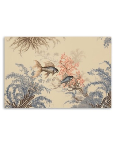 Bild auf Leinwand - Feng Shui Boho Fisch | Feeby