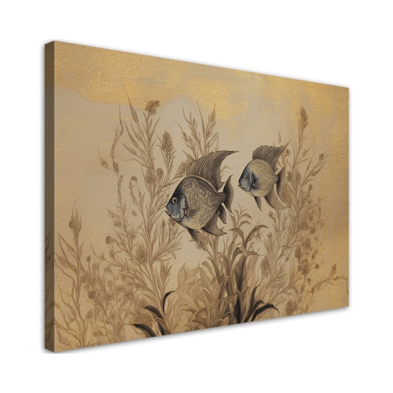 Leinwanddruck - Schlafzimmer - Fischschleier Boho | Feeby