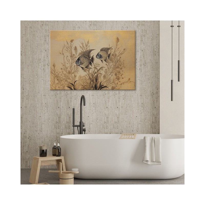 Leinwanddruck - Schlafzimmer - Fischschleier Boho | Feeby