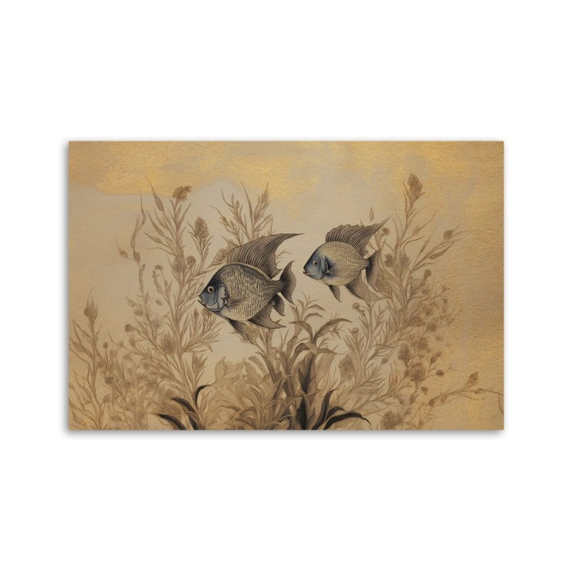 Leinwanddruck - Schlafzimmer - Fischschleier Boho | Feeby