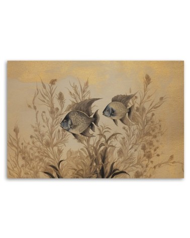 Leinwanddruck - Schlafzimmer - Fischschleier Boho | Feeby