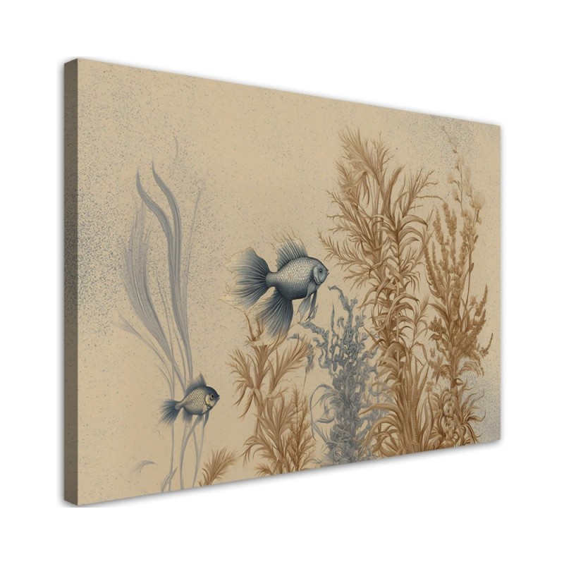 Bild - für das Wohnzimmer AI - Fische und Meerespflanzen | Feeby