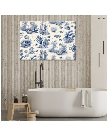 Leinwandbild - Korallen und Fische AI | Feeby