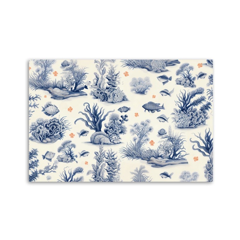 Leinwandbild - Korallen und Fische AI | Feeby