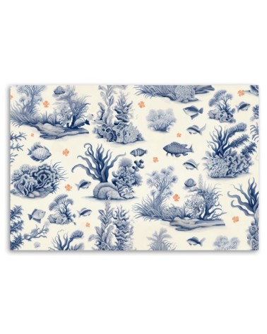 Leinwandbild - Korallen und Fische AI | Feeby