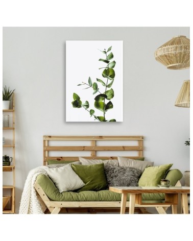 Leinwandbild - Grüner Zweig natur | Feeby