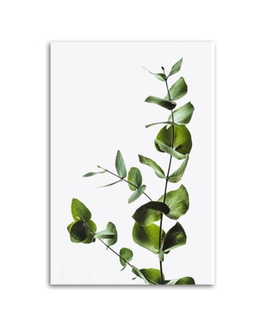 Leinwandbild - Grüner Zweig natur | Feeby