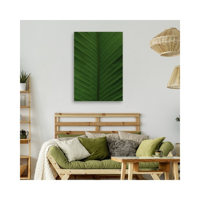 Bild auf Leinwand - Bananenblatt Makro | Feeby