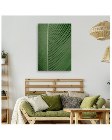 Leinwandbild modern - Bananenblatt im Makromaßstab | Feeby