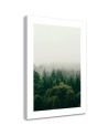 Canvas painting - Green forest in the mist | FEEBY