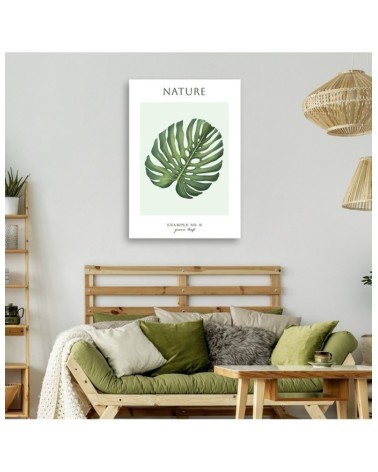 Dekoratives Leinwandbild - Grünes Blatt - Natur | Feeby