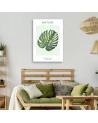 Obraz na płótnie - Zielony liść monstera - Natura | FEEBY