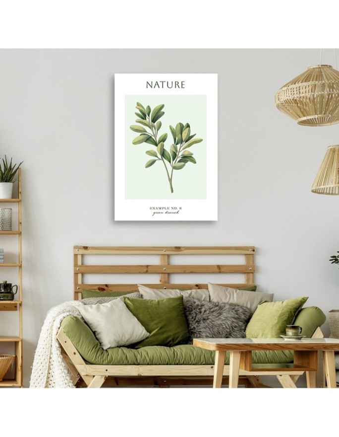 Canvas painting - Green twig | FEEBY