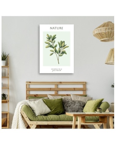 Modernes Wandbild - Grüner Zweig - Natur | Feeby